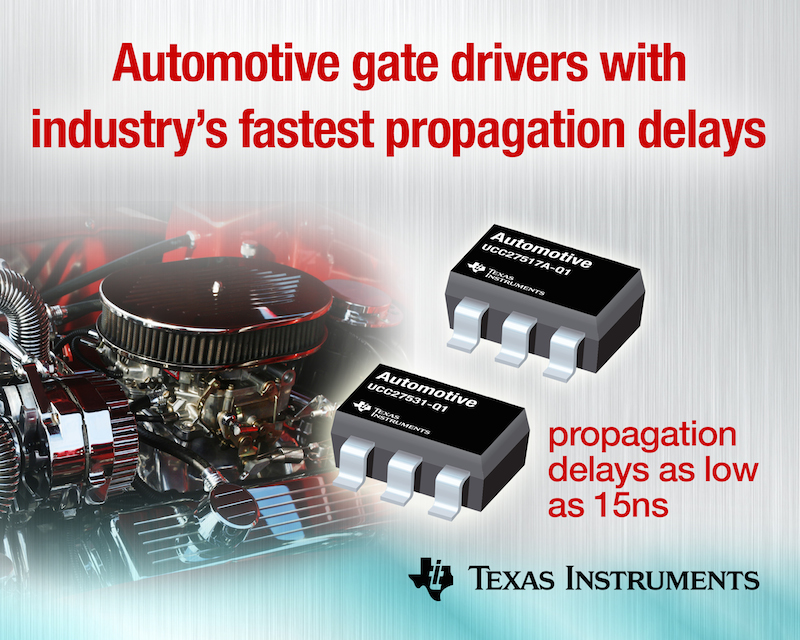 TI drives power efficiency in automotive with ultra-fast gate drivers